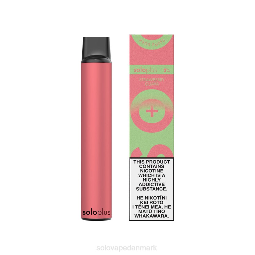 Solo Vape Danmark - Solo Plus engangs vape paradis samling jordbær guava 44ZL37