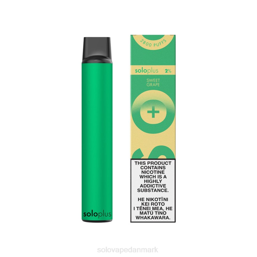 Solo Vape Flavours - Solo Plus engangs vape paradis samling sød drue 44ZL40