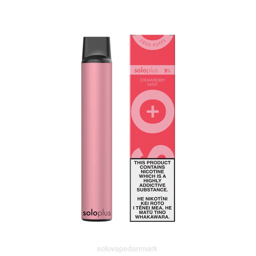 Solo Vape Pris - Solo Plus engangs vape jordbær mynte 44ZL26