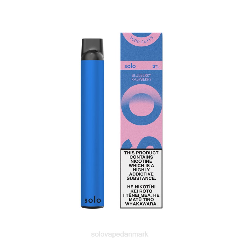 Solo Vape Danmark - Solo engangs vape paradis samling blåbær hindbær 44ZL19
