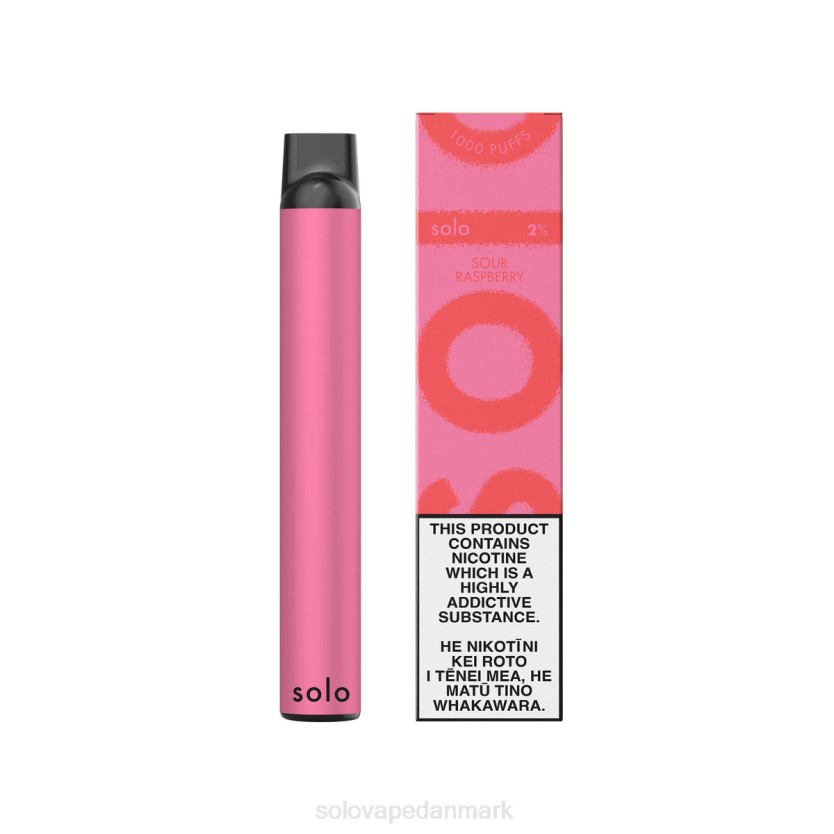 Solo Vape Danmark - Solo engangs vape sur hindbær 44ZL13