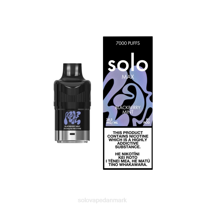 Solo Vape Danmark - Solo MAX pod brombær mynte 44ZL73