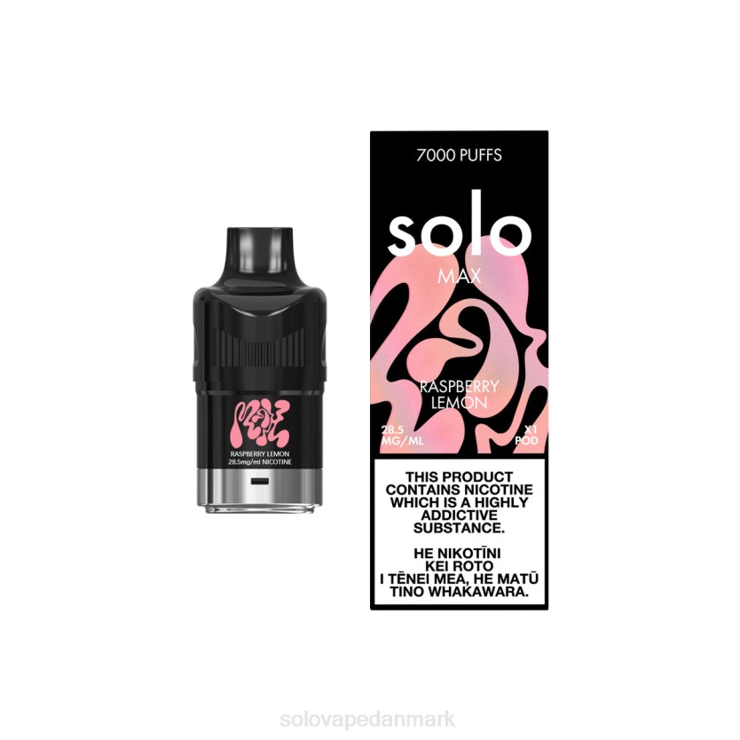 Solo Vape Flavours - Solo MAX pod hindbær citron 44ZL76