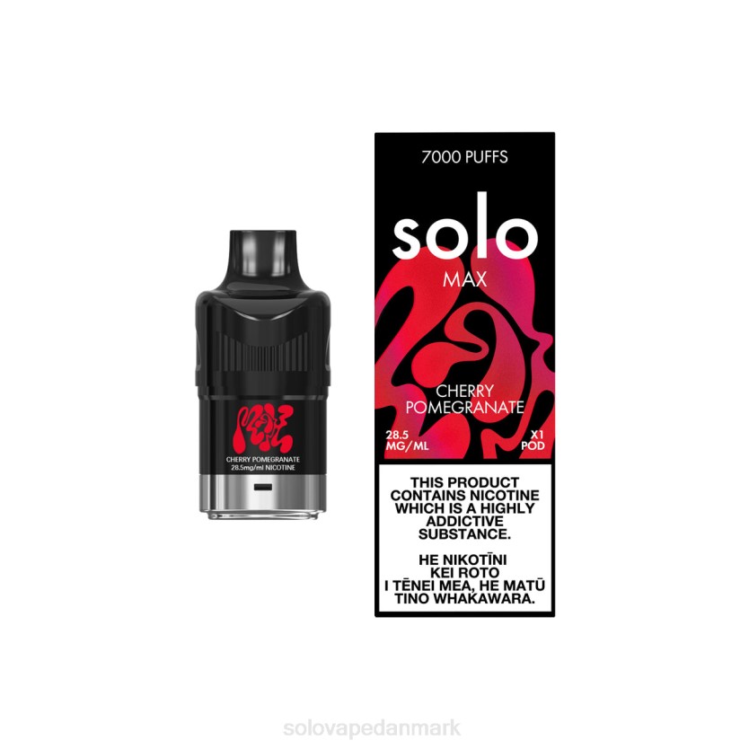 Solo Vape Near Me - Solo MAX pod kirsebær granatæble 44ZL83