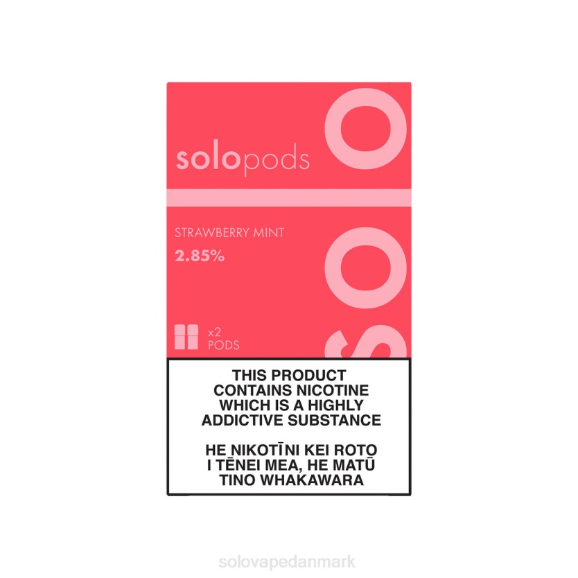 Solo Vape How To Use - Solo erstatning pod 2-pak jordbær mynte 44ZL60