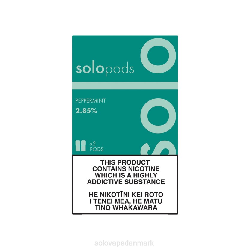 Solo Vape Købe - Solo erstatning pod 2-pak pebermynte 44ZL63