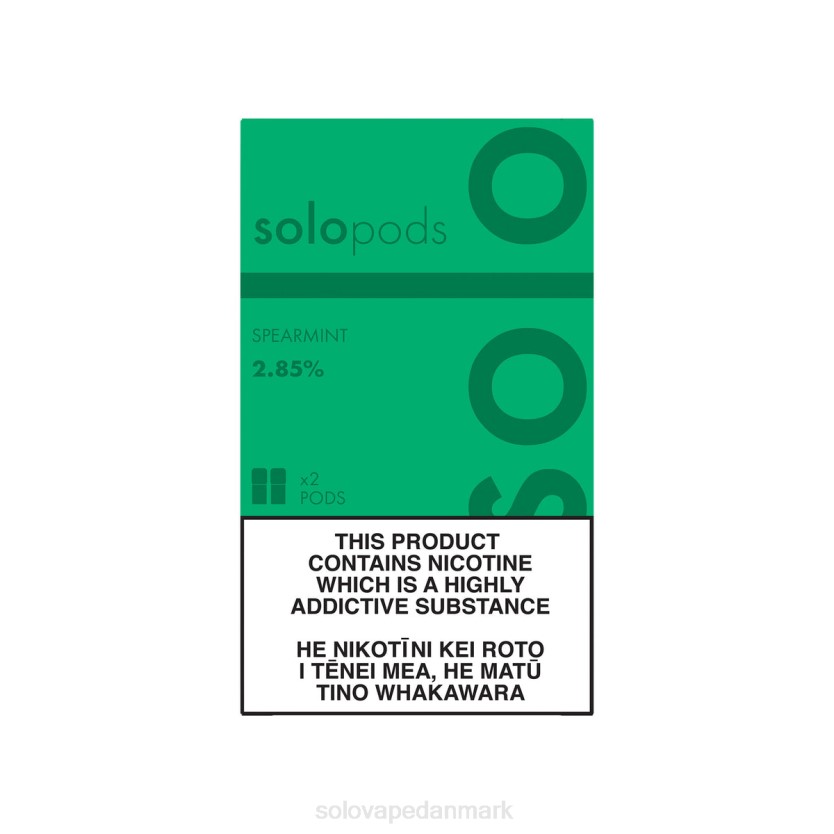 Solo Vape Pris - Solo erstatning pod 2-pak grønmynte 44ZL62